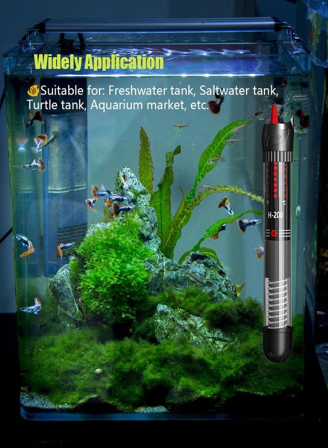 سخان حوض أسماك KINGYEENUO بقوة 50 واط، سعة 20 جالونًا، سخان غاطس، قابل لتعديل درجة الحرارة، مناسب لأحواض أسماك البيتا والسلاحف، مزود بوحدة تحكم ترموستات مدمجة، مع كوب شفط إضافي. - Image 5